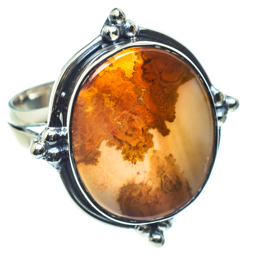 Scenic Dendritic Agate Rings handcrafted by Ana Silver Co - RING58555