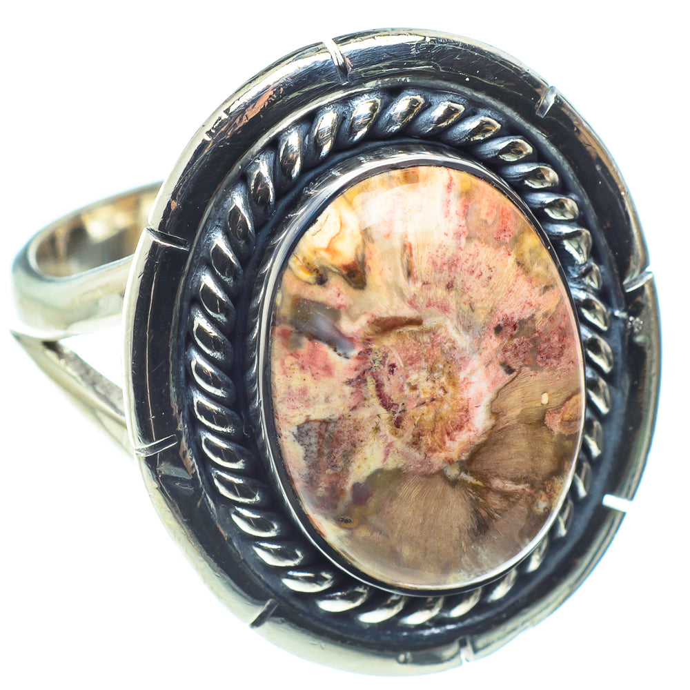 Petrified Wood Rings handcrafted by Ana Silver Co - RING58557