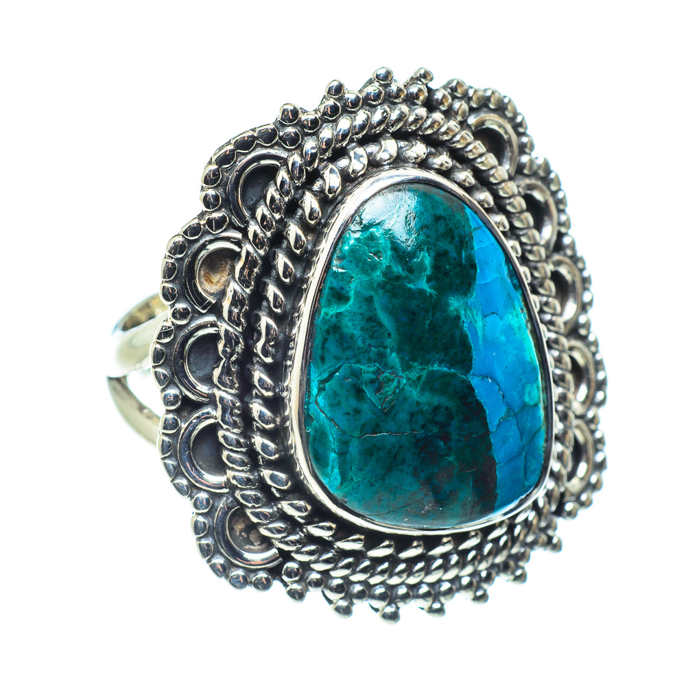 Chrysocolla Rings handcrafted by Ana Silver Co - RING58561