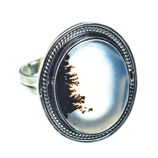 Scenic Dendritic Agate Rings handcrafted by Ana Silver Co - RING58575