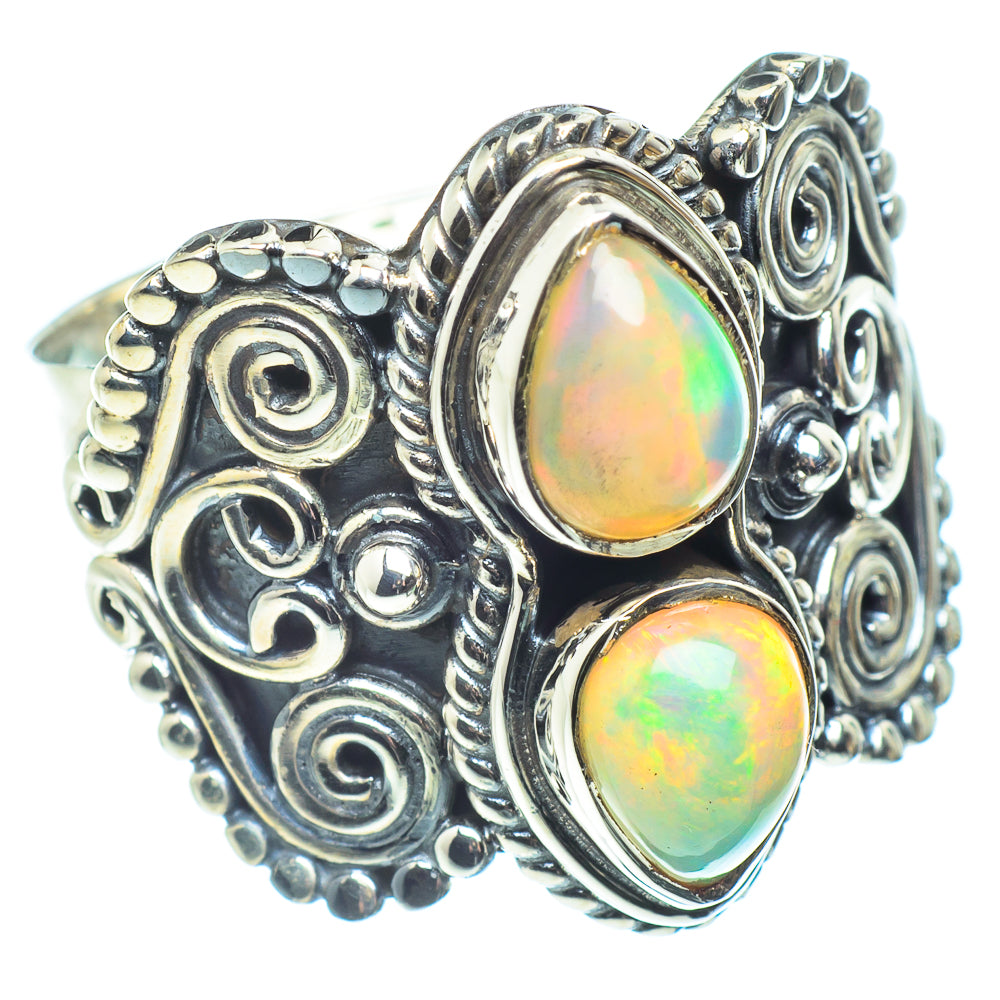 Ethiopian Opal Rings handcrafted by Ana Silver Co - RING58578