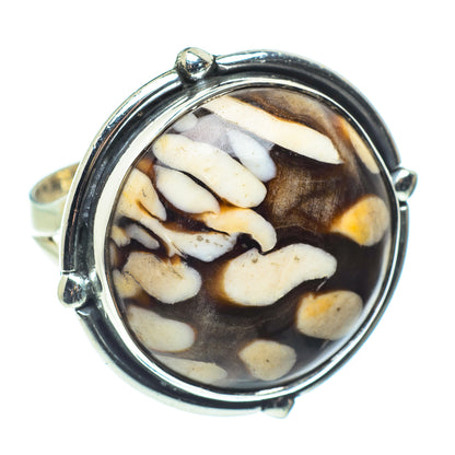 Peanut Wood Jasper Rings handcrafted by Ana Silver Co - RING58601