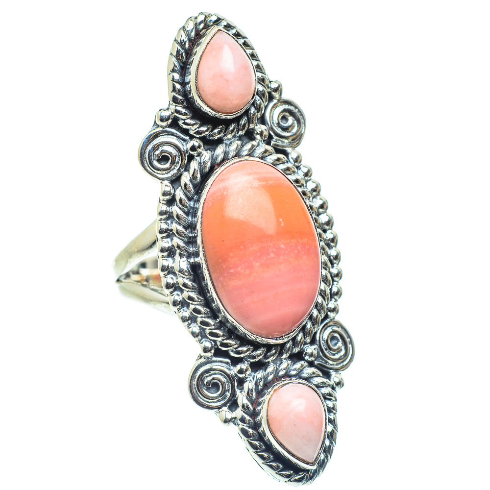 Pink Opal Rings handcrafted by Ana Silver Co - RING58604
