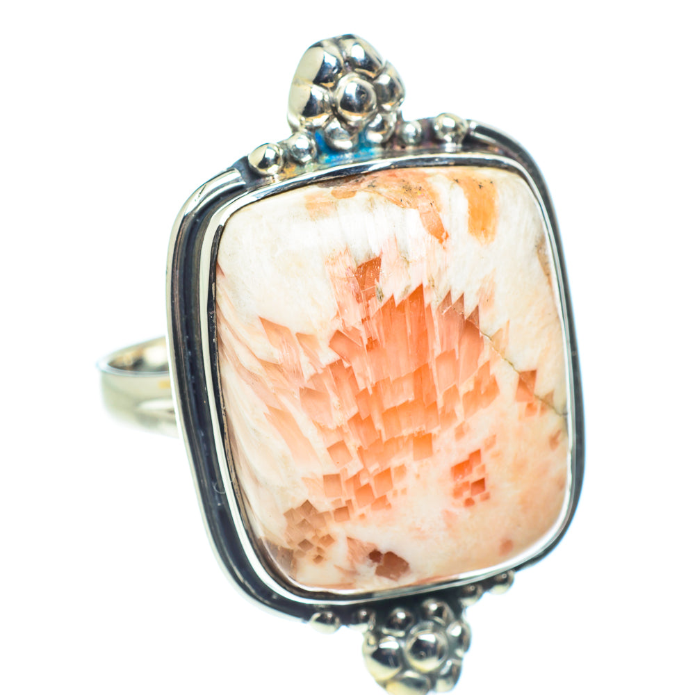 Scolecite Rings handcrafted by Ana Silver Co - RING58614