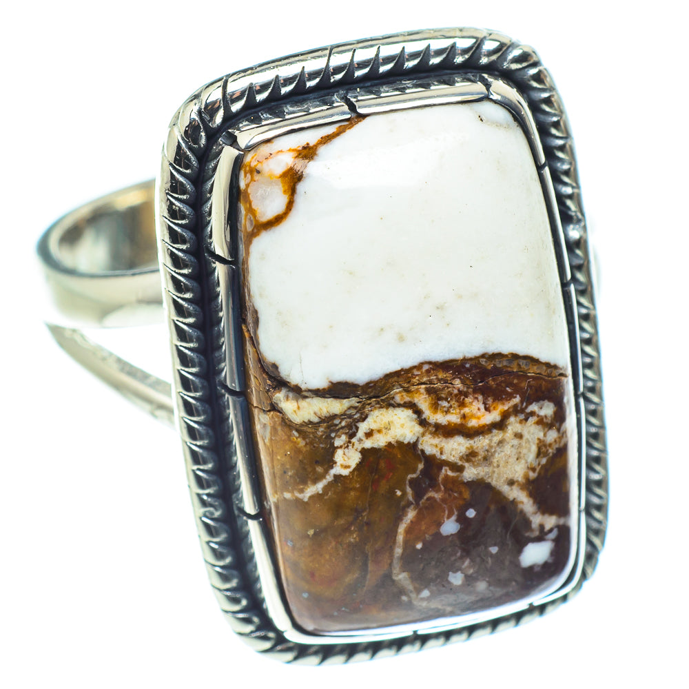 Peanut Wood Jasper Rings handcrafted by Ana Silver Co - RING58618