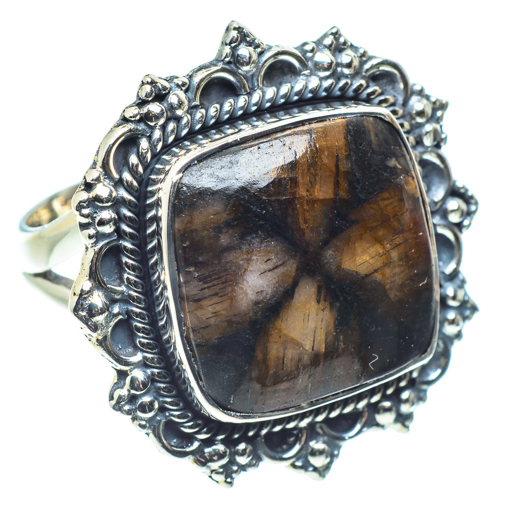 Chiastolite Rings handcrafted by Ana Silver Co - RING58621