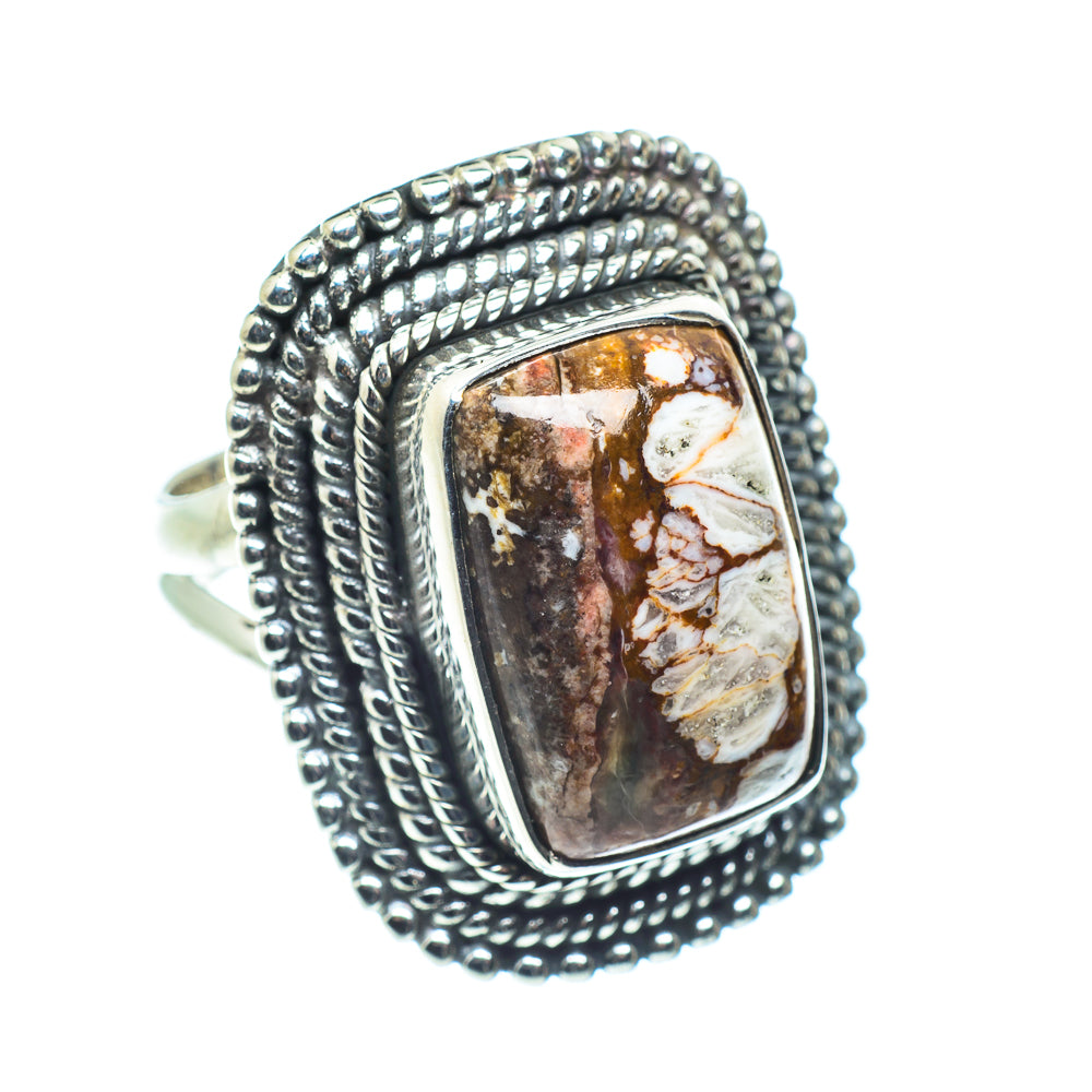 Peanut Wood Jasper Rings handcrafted by Ana Silver Co - RING58627
