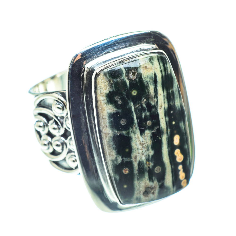 Ocean Jasper Rings handcrafted by Ana Silver Co - RING58629
