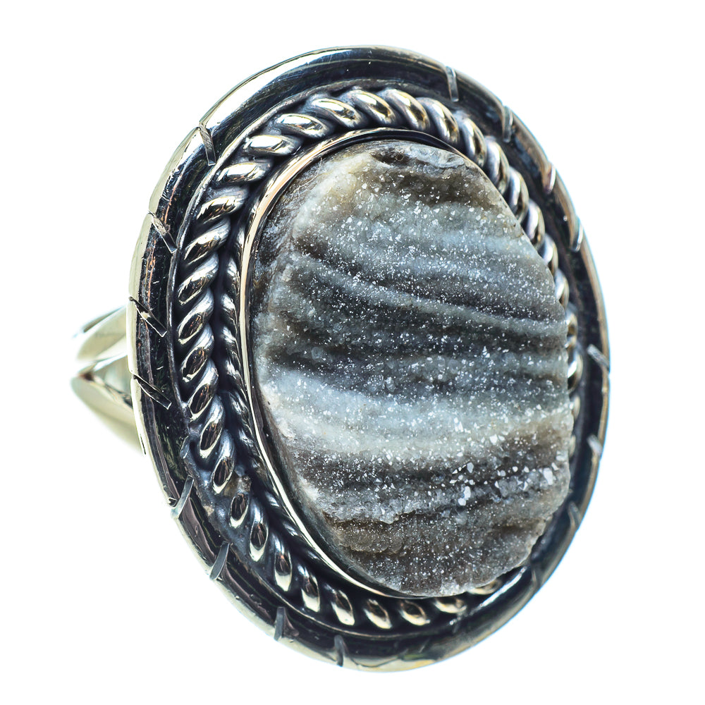 Desert Druzy Rings handcrafted by Ana Silver Co - RING58632