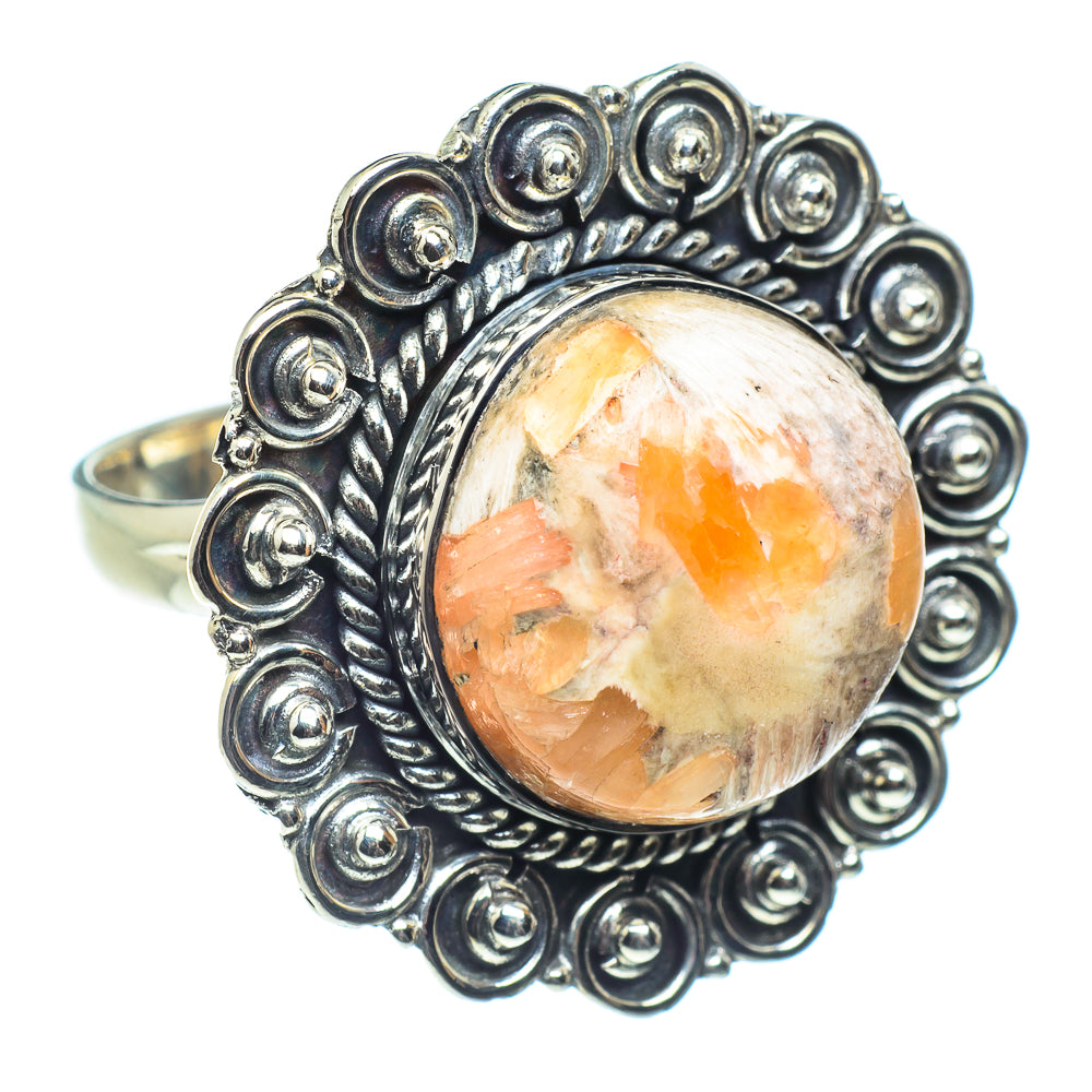 Mexican Fire Opal Rings handcrafted by Ana Silver Co - RING58639