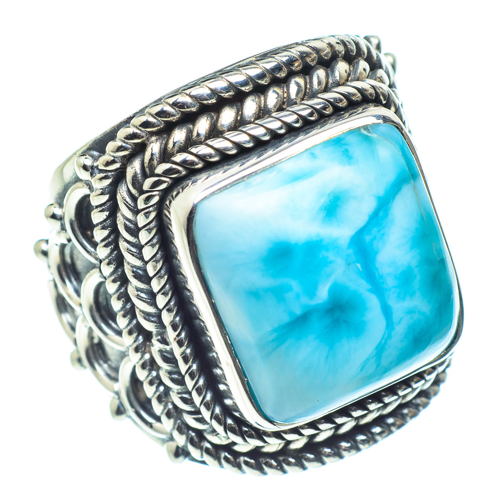 Larimar Rings handcrafted by Ana Silver Co - RING58641