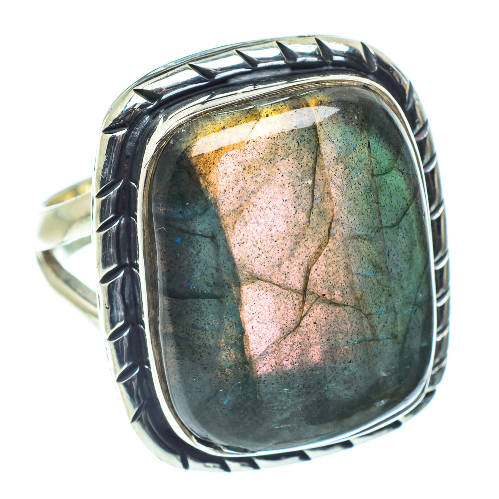 Labradorite Rings handcrafted by Ana Silver Co - RING58643