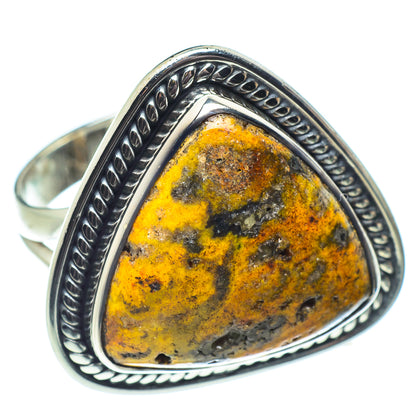 Bumble Bee Jasper Rings handcrafted by Ana Silver Co - RING58654