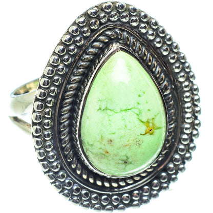 Lemon Chrysoprase Rings handcrafted by Ana Silver Co - RING58657