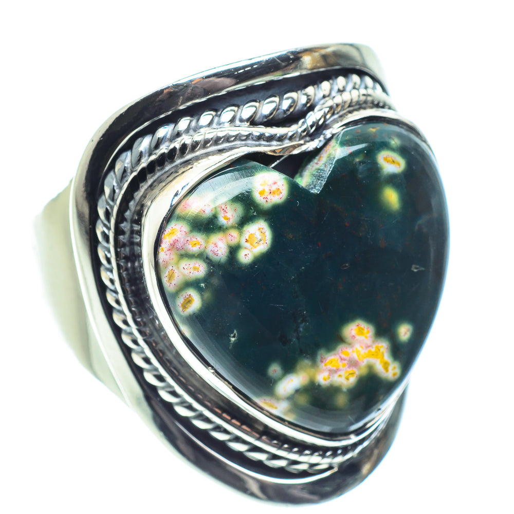 Ocean Jasper Rings handcrafted by Ana Silver Co - RING58673