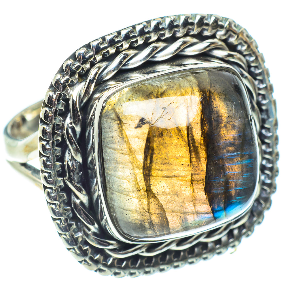Labradorite Rings handcrafted by Ana Silver Co - RING58696
