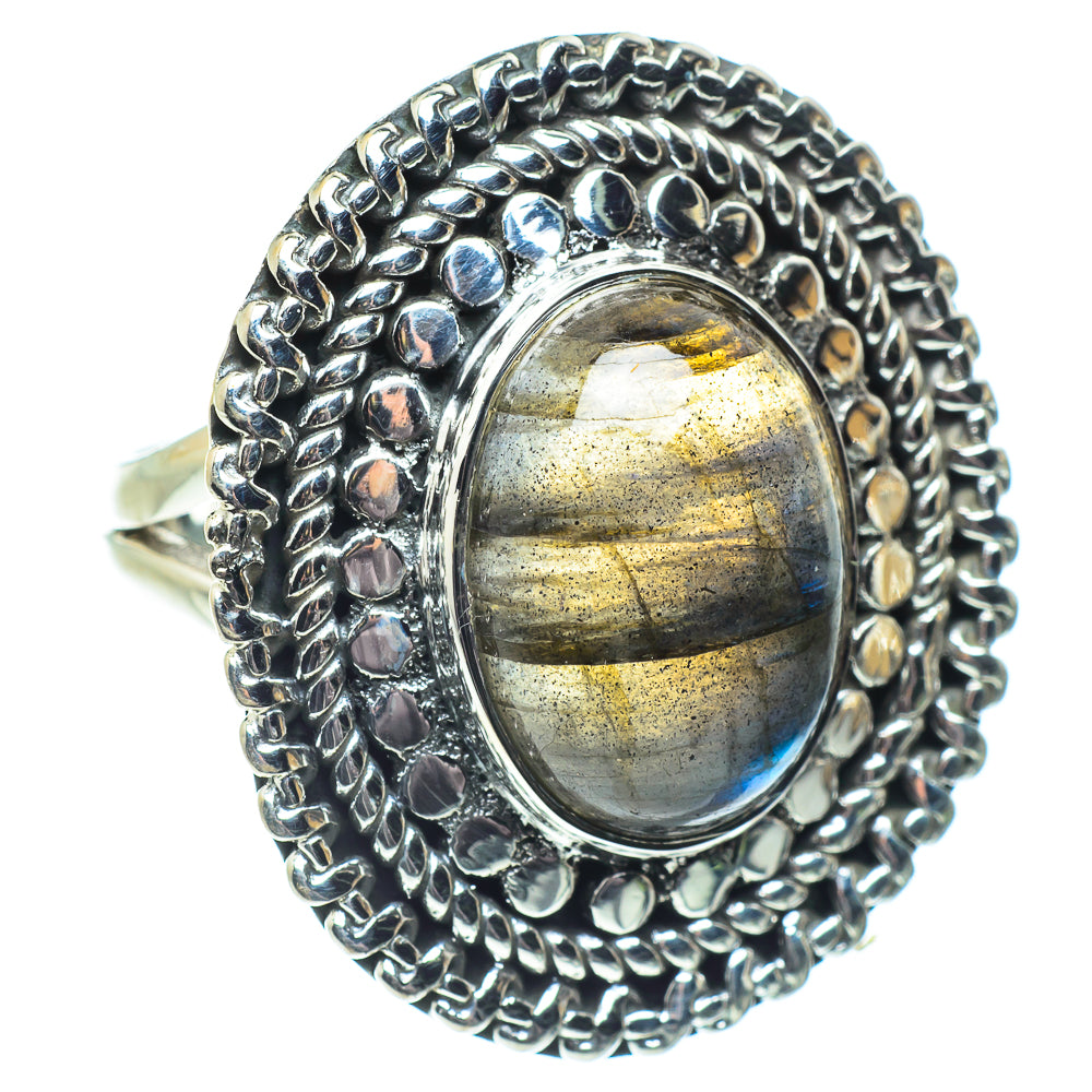 Labradorite Rings handcrafted by Ana Silver Co - RING58697