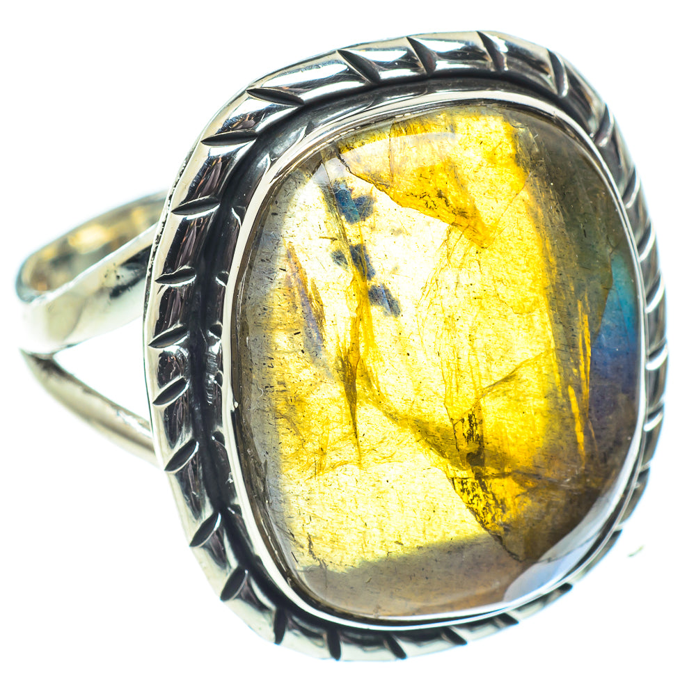 Labradorite Rings handcrafted by Ana Silver Co - RING58703