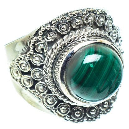 Malachite Rings handcrafted by Ana Silver Co - RING58707