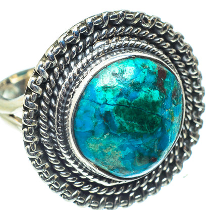 Chrysocolla Rings handcrafted by Ana Silver Co - RING58717