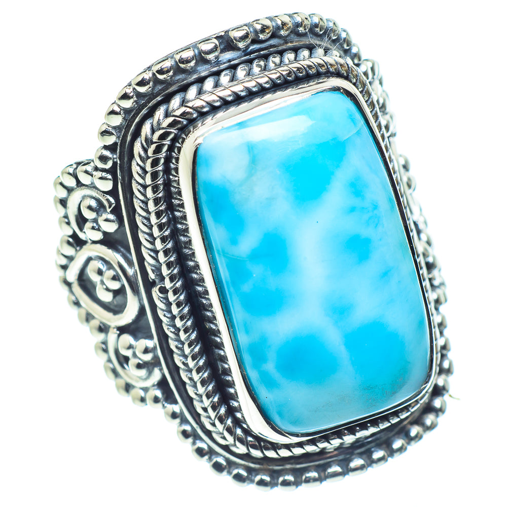 Larimar Rings handcrafted by Ana Silver Co - RING58720