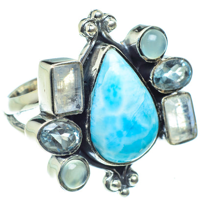 Larimar Rings handcrafted by Ana Silver Co - RING58721
