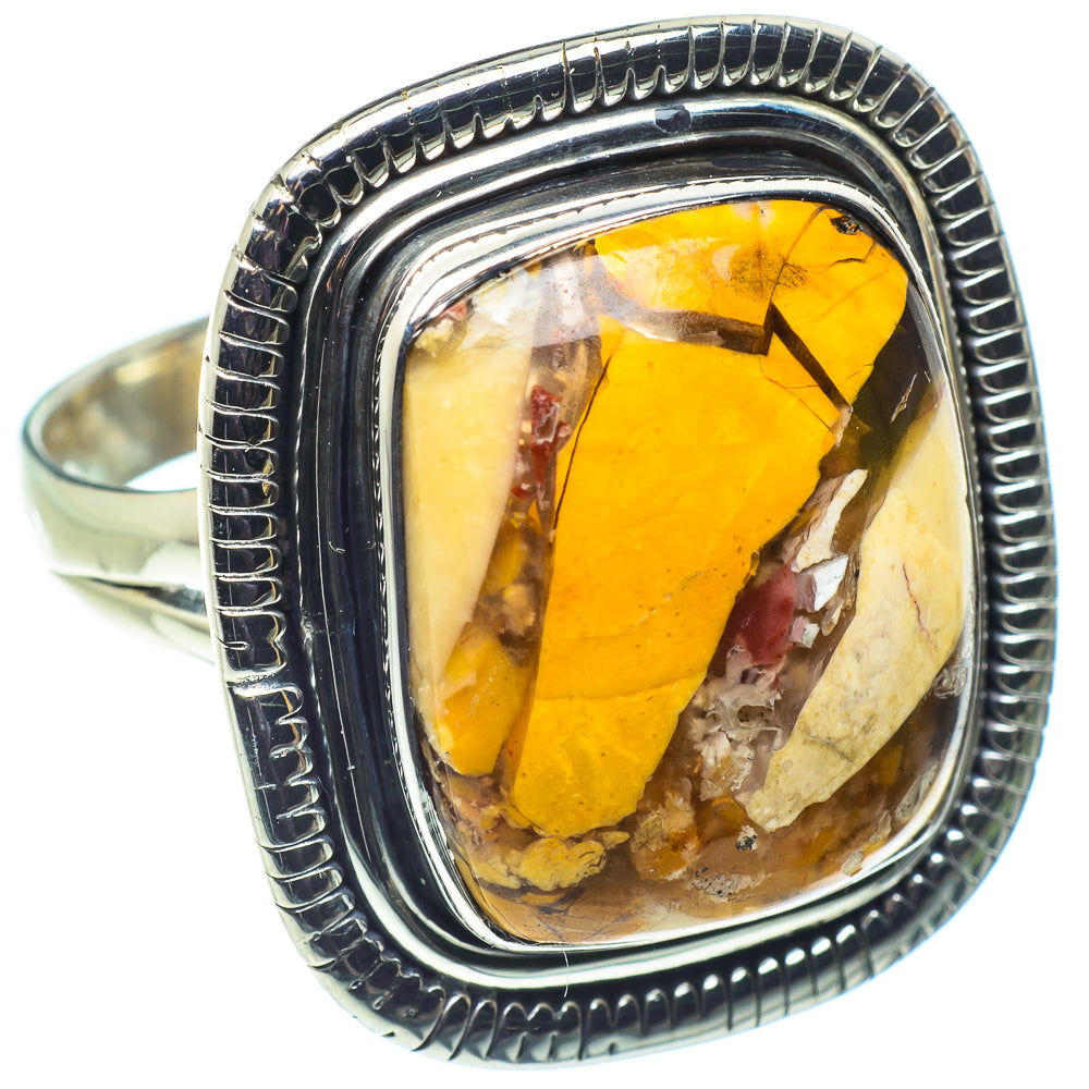 Brecciated Mookaite Rings handcrafted by Ana Silver Co - RING58732