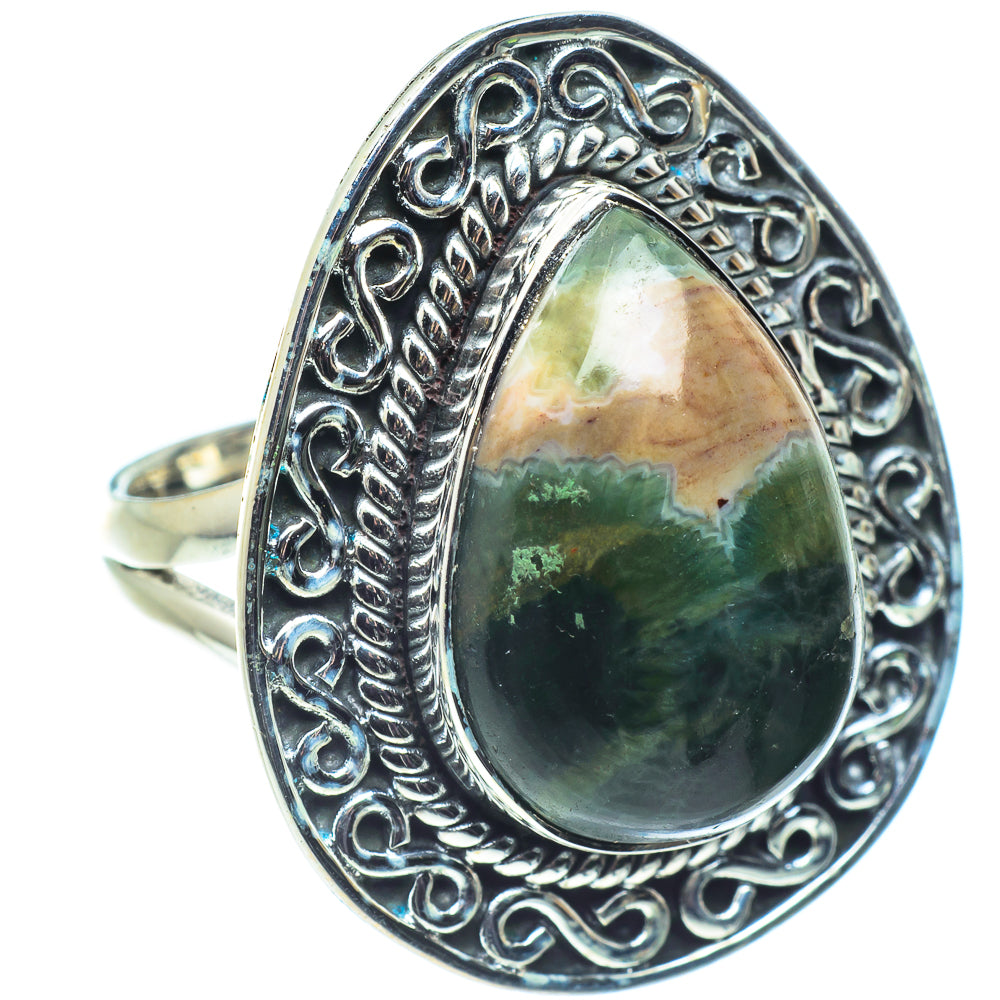 Ocean Jasper Rings handcrafted by Ana Silver Co - RING58744