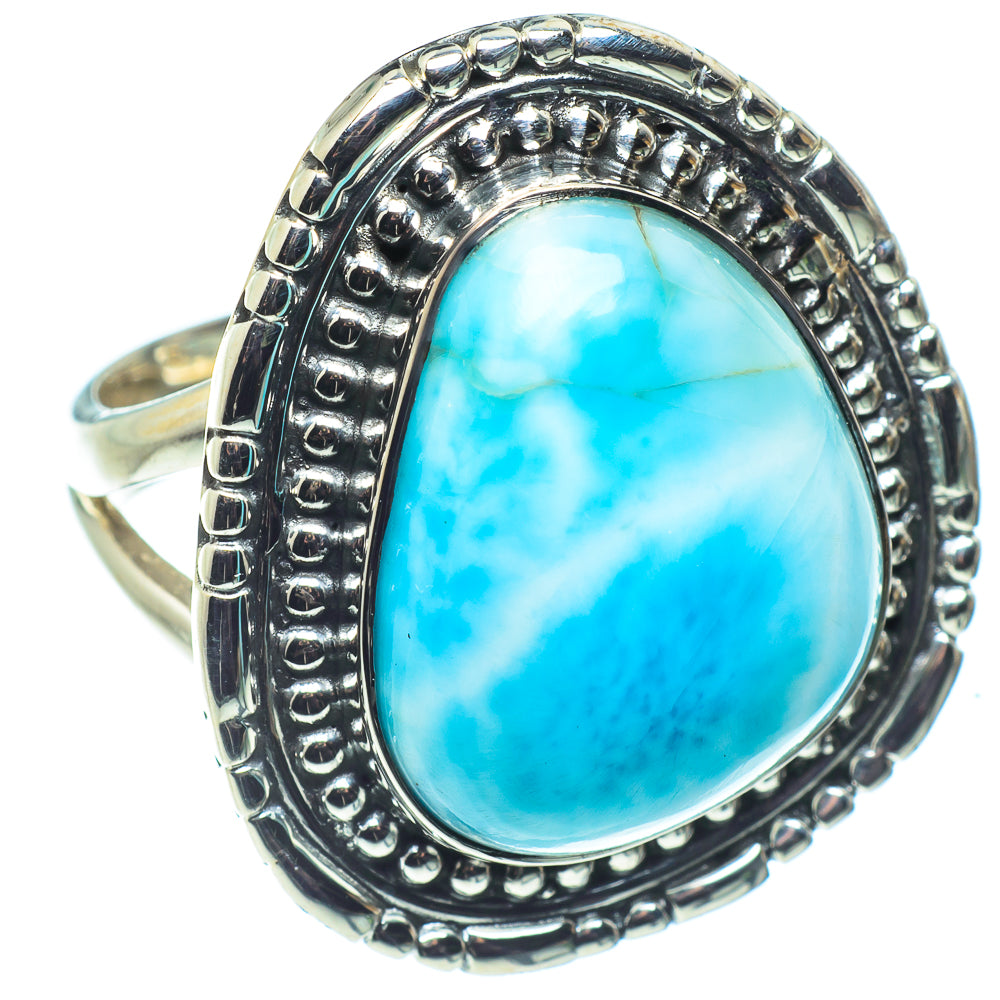 Larimar Rings handcrafted by Ana Silver Co - RING58751