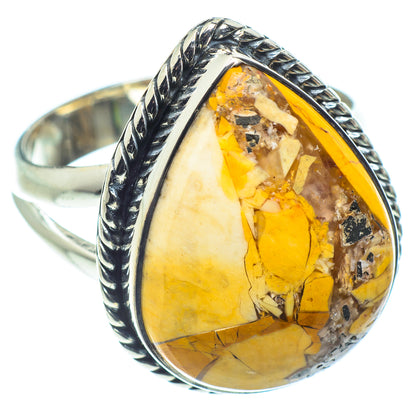 Brecciated Mookaite Rings handcrafted by Ana Silver Co - RING58765