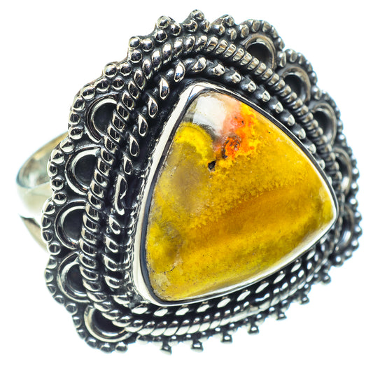 Bumble Bee Jasper Rings handcrafted by Ana Silver Co - RING58769