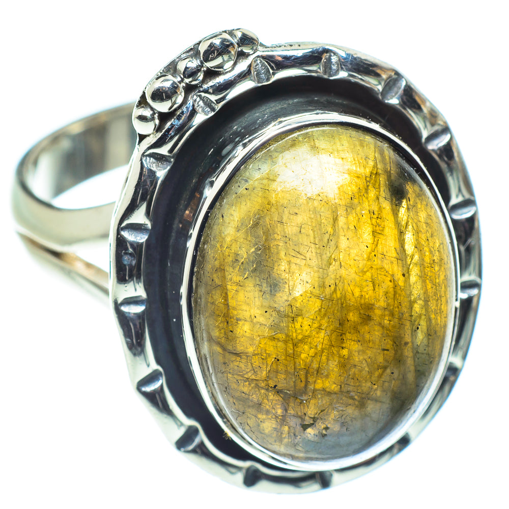 Labradorite Rings handcrafted by Ana Silver Co - RING58777