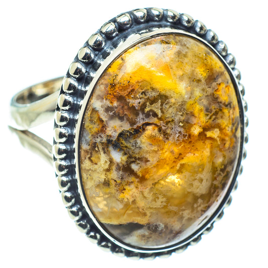 Plume Agate Rings handcrafted by Ana Silver Co - RING58780