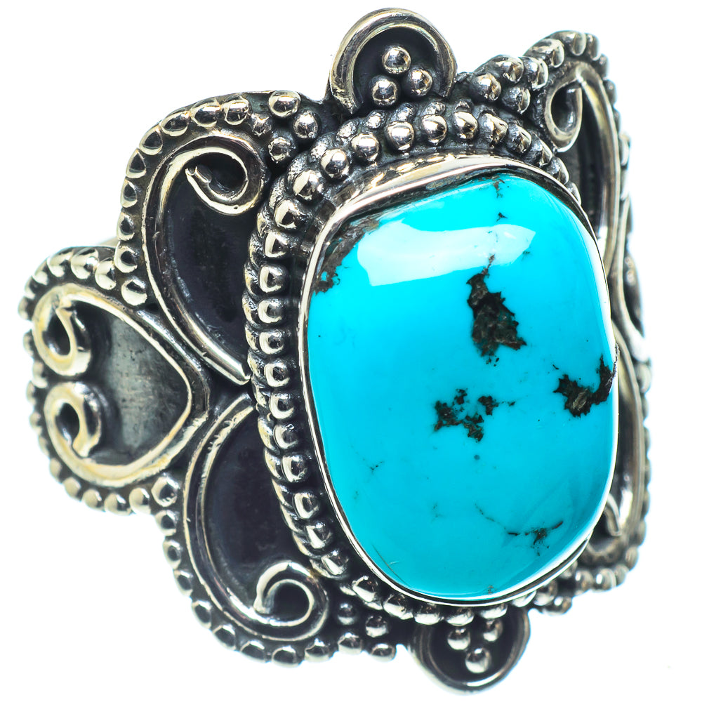 Tibetan Turquoise Rings handcrafted by Ana Silver Co - RING58781