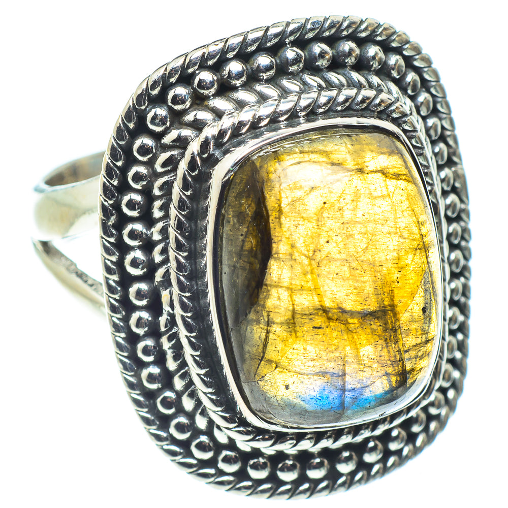 Labradorite Rings handcrafted by Ana Silver Co - RING58782