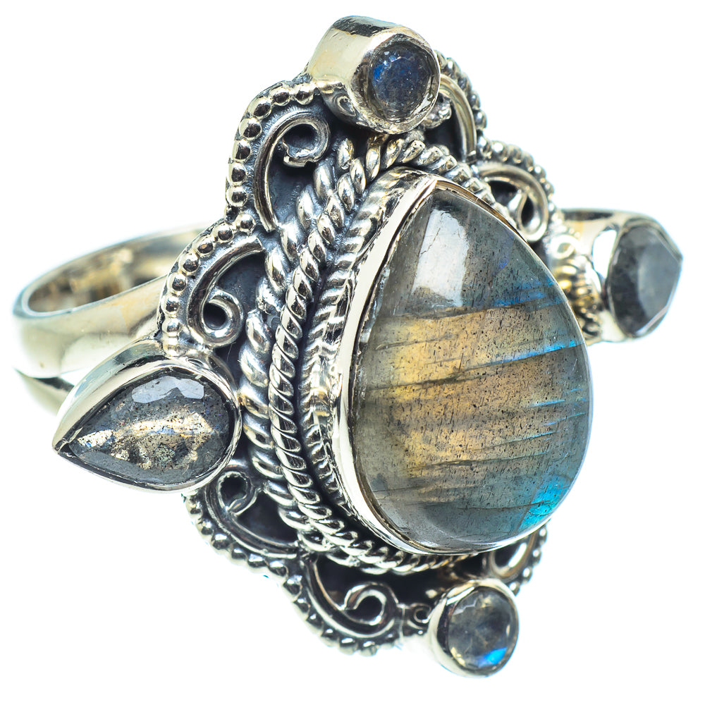 Labradorite Rings handcrafted by Ana Silver Co - RING58793