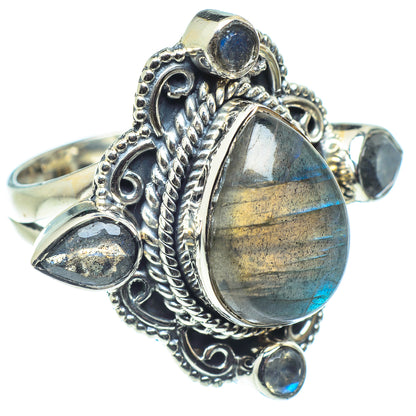 Labradorite Rings handcrafted by Ana Silver Co - RING58793