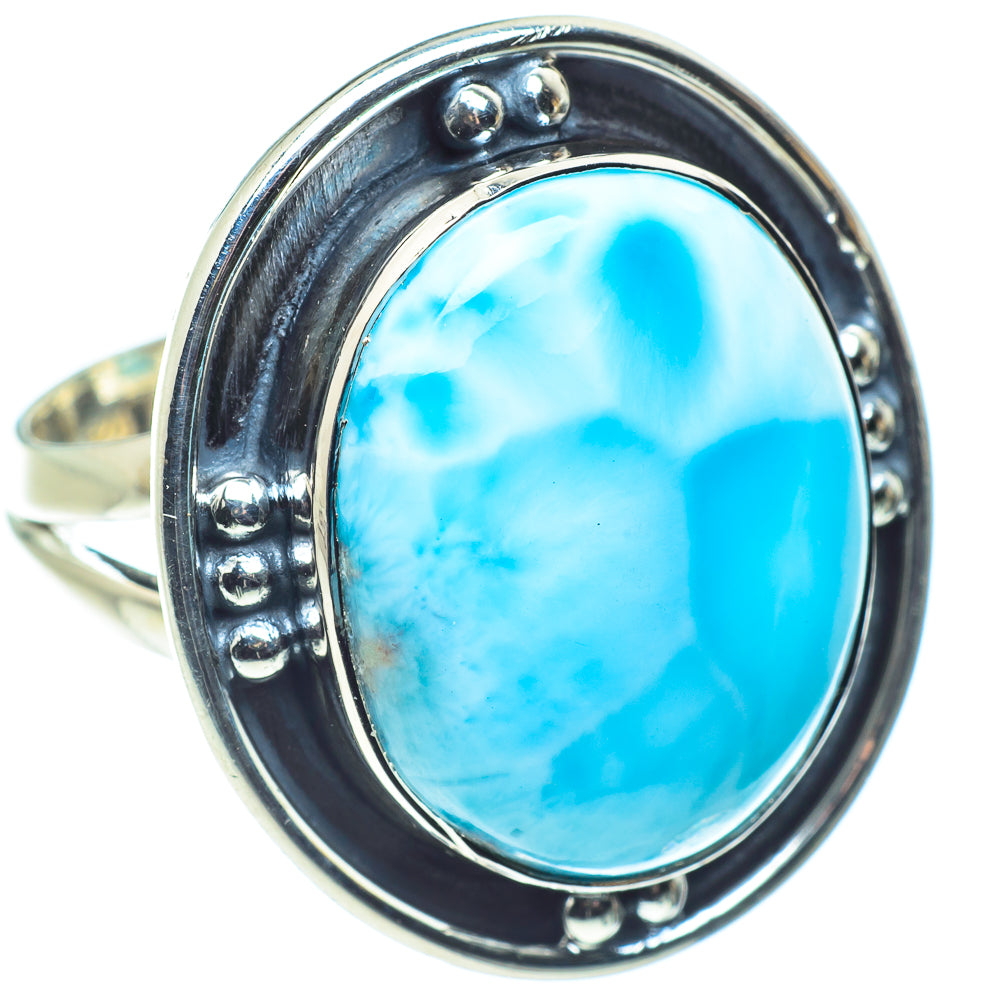Larimar Rings handcrafted by Ana Silver Co - RING58799