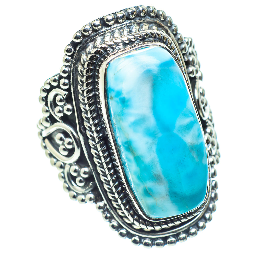 Larimar Rings handcrafted by Ana Silver Co - RING58802