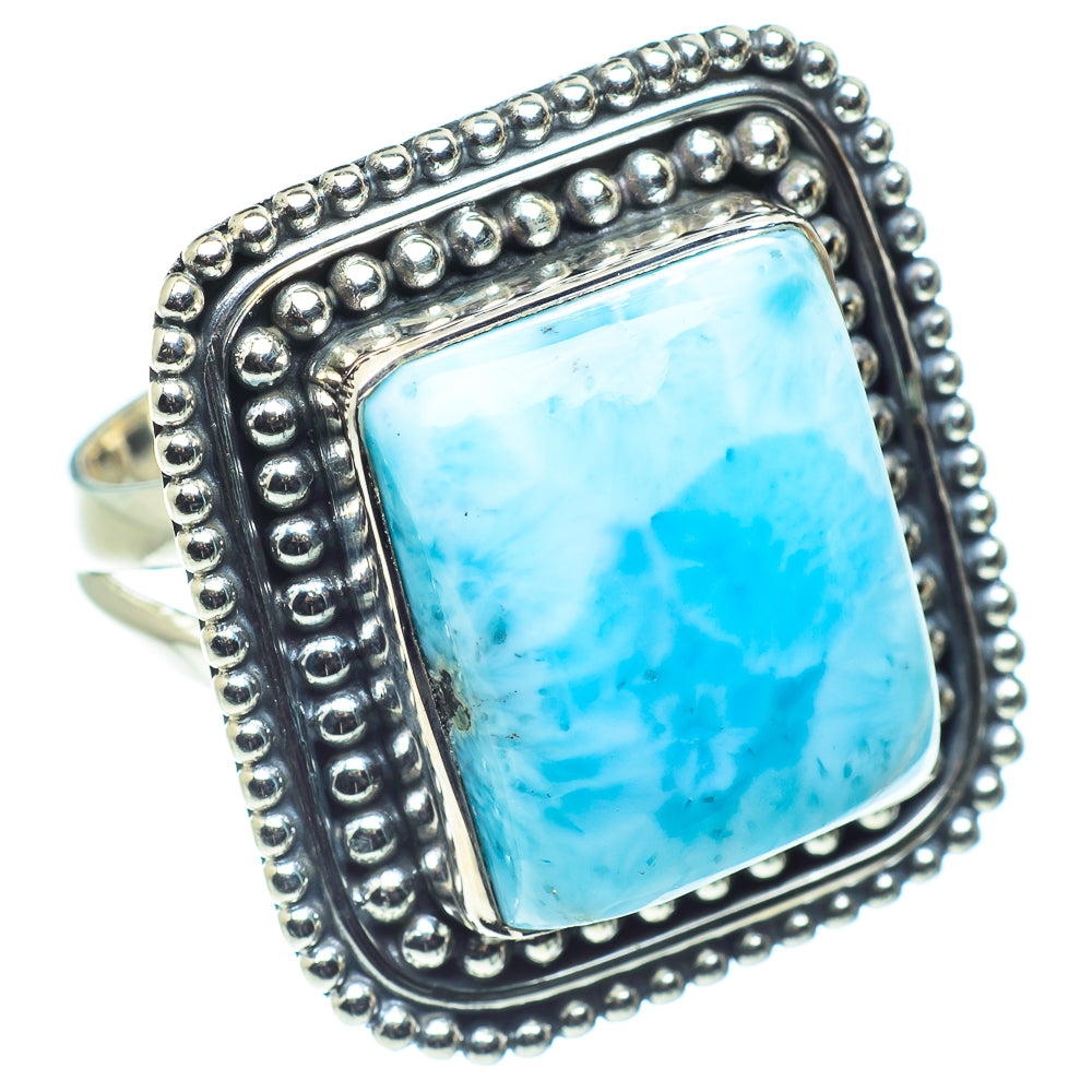 Larimar Rings handcrafted by Ana Silver Co - RING58811