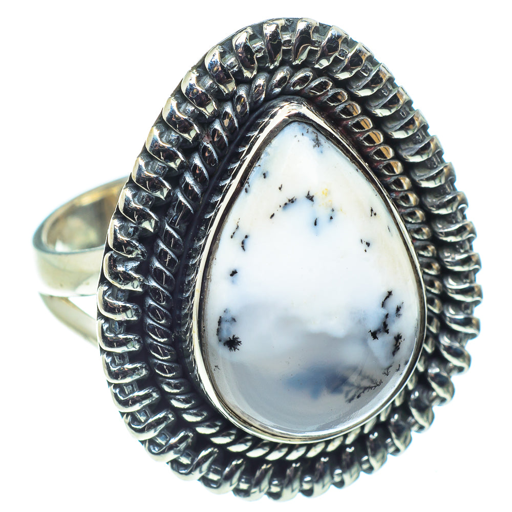 Dendritic Opal Rings handcrafted by Ana Silver Co - RING58814