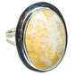 Plume Agate Rings handcrafted by Ana Silver Co - RING58817