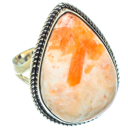 Scolecite Rings handcrafted by Ana Silver Co - RING58819