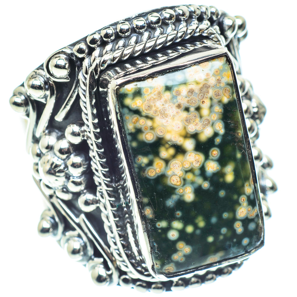Ocean Jasper Rings handcrafted by Ana Silver Co - RING58820