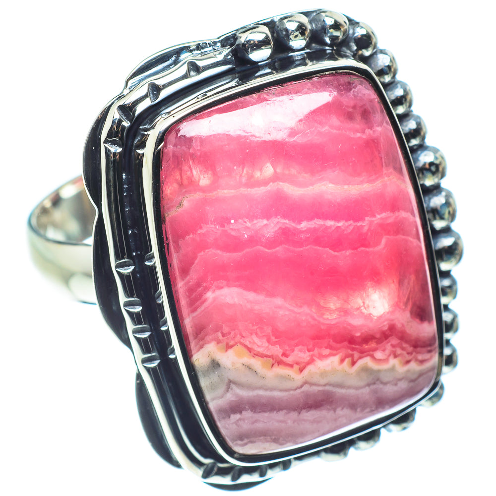Rhodochrosite Rings handcrafted by Ana Silver Co - RING58827