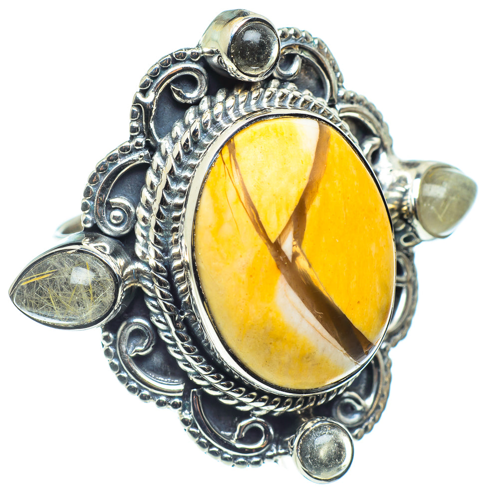 Brecciated Mookaite Rings handcrafted by Ana Silver Co - RING58830