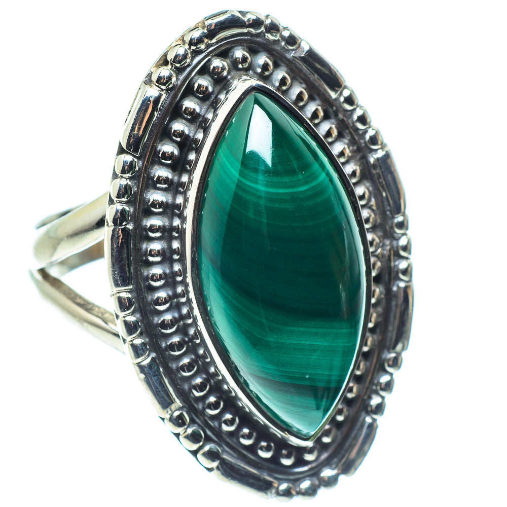 Malachite Rings handcrafted by Ana Silver Co - RING58839