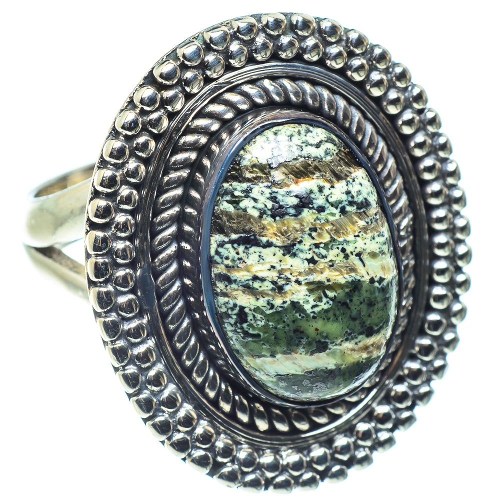Lizard Jasper Rings handcrafted by Ana Silver Co - RING58847