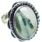 Green Tourmaline In Quartz Crystal Rings handcrafted by Ana Silver Co - RING58852