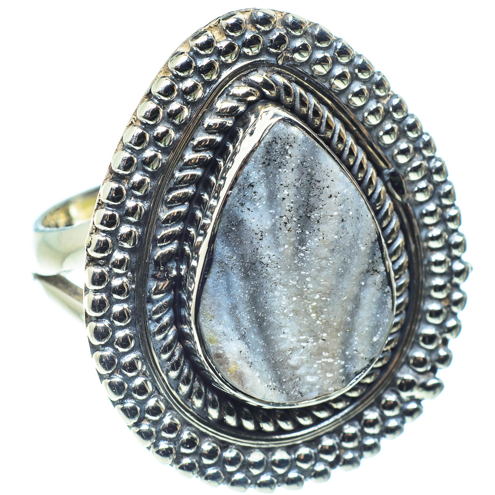 Desert Druzy Rings handcrafted by Ana Silver Co - RING58856 - Photo 2